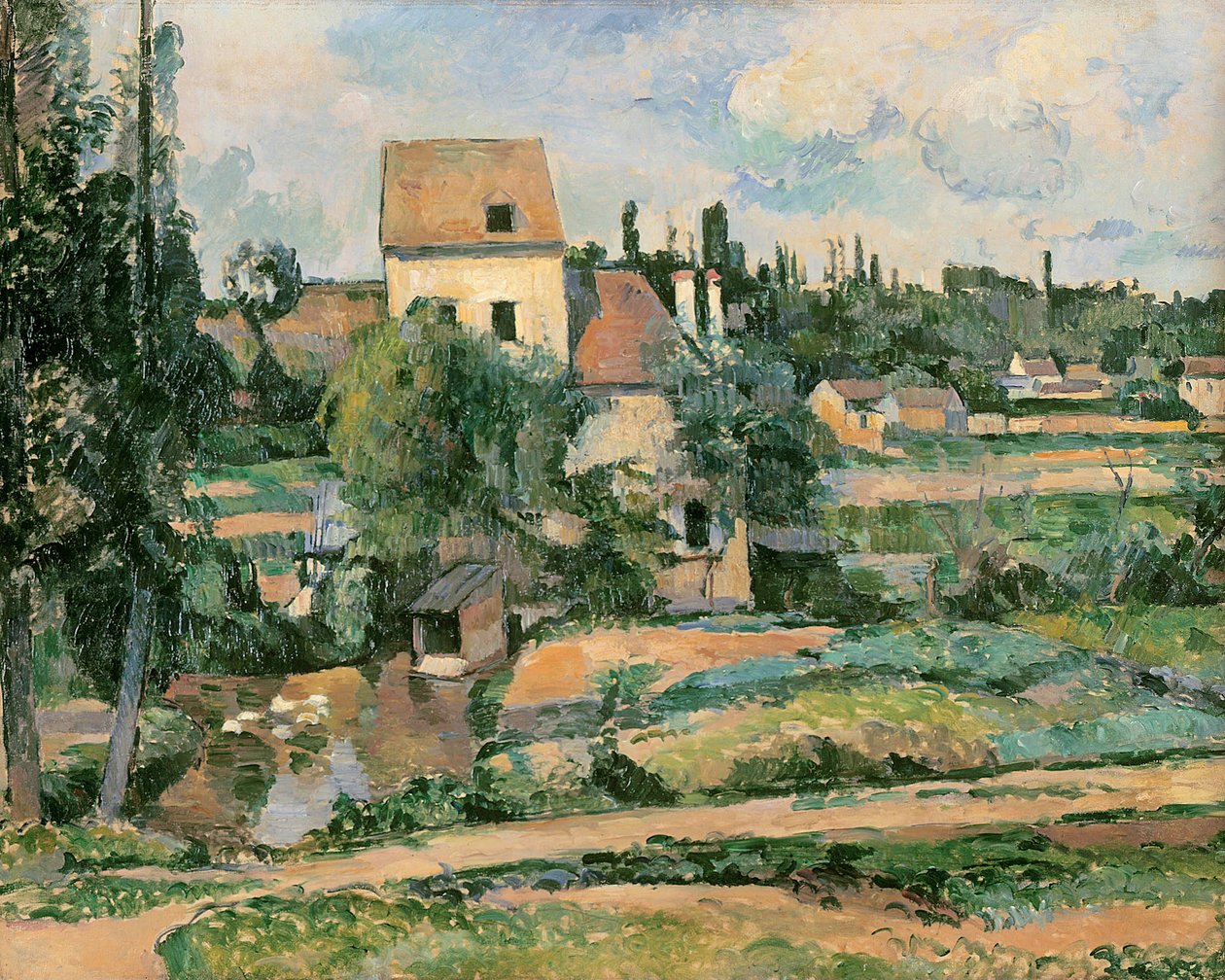 Moulin de la Couleuvre em Pontoise de Paul Cézanne