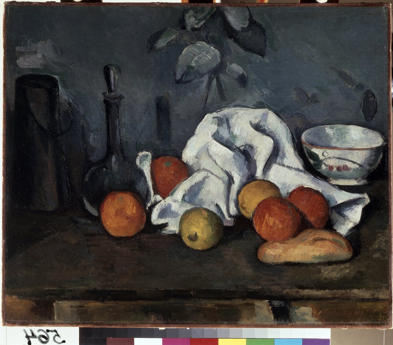 Natureza morta com frutas. Pintura de Paul Cezanne (1839-1906) de Paul Cézanne