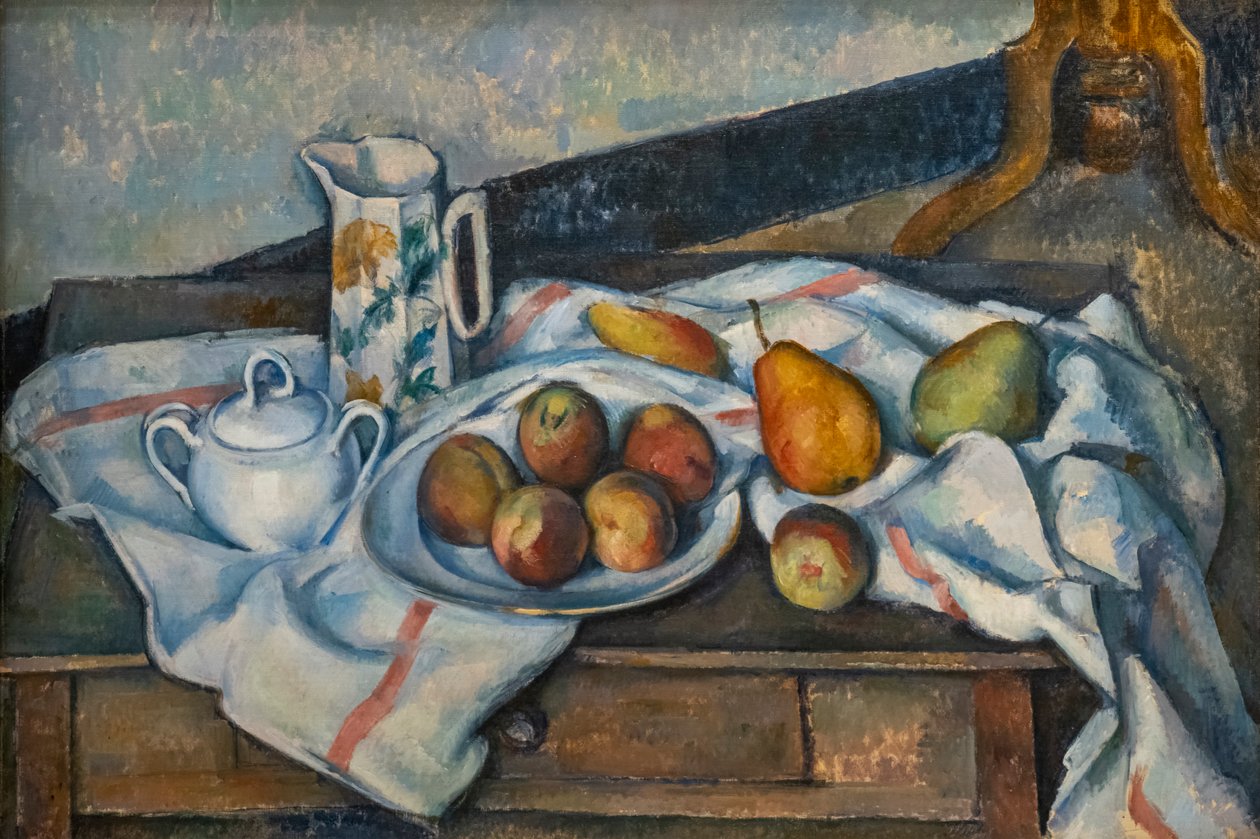 Pêssegos e Peras de Paul Cézanne