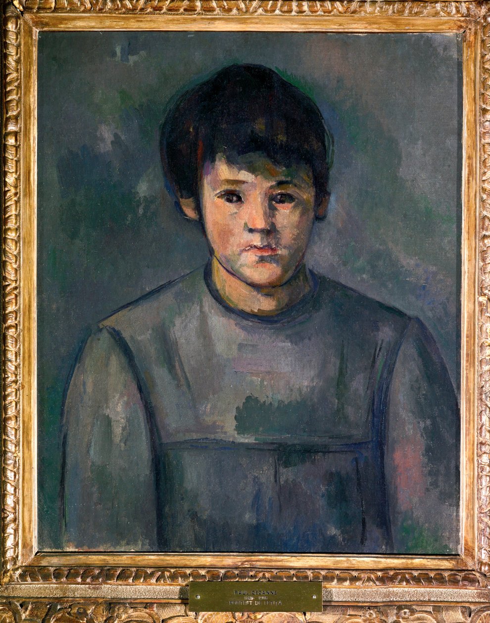 Retrato de uma rapariga (óleo sobre tela) de Paul Cezanne