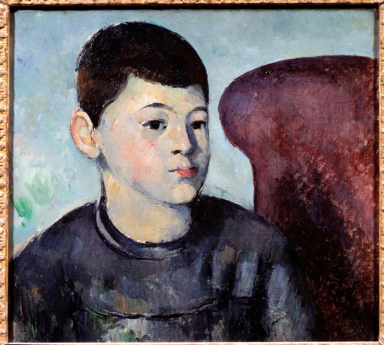 Retrato do filho do artista Pintura de Paul Cezanne (1839-1906) 1880 Sol. 0,35x0,38 m Paris, Musee de l