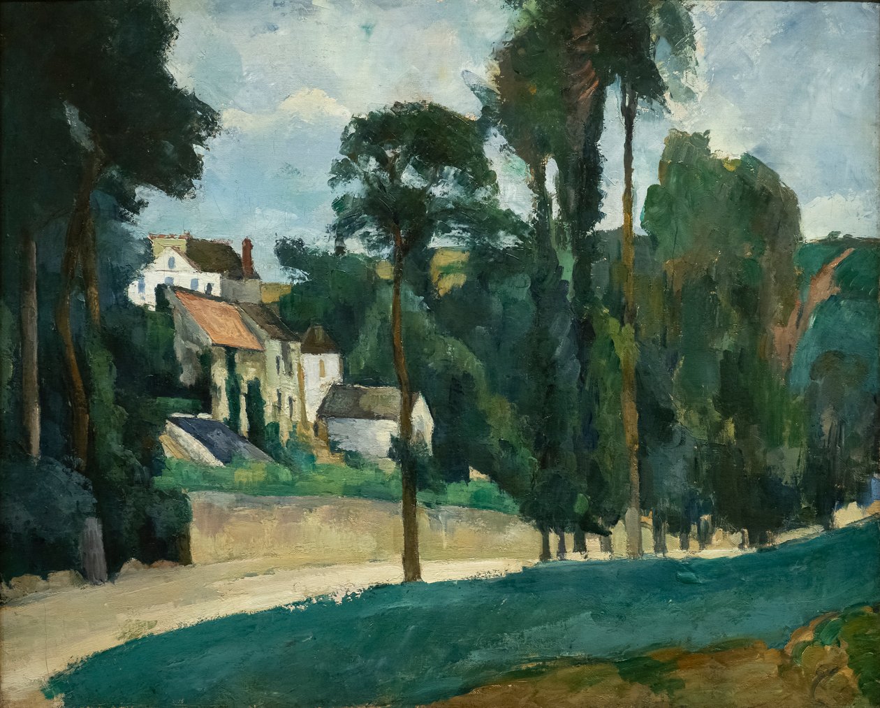 Estrada em Pontoise (Clos des Mathurins) de Paul Cézanne