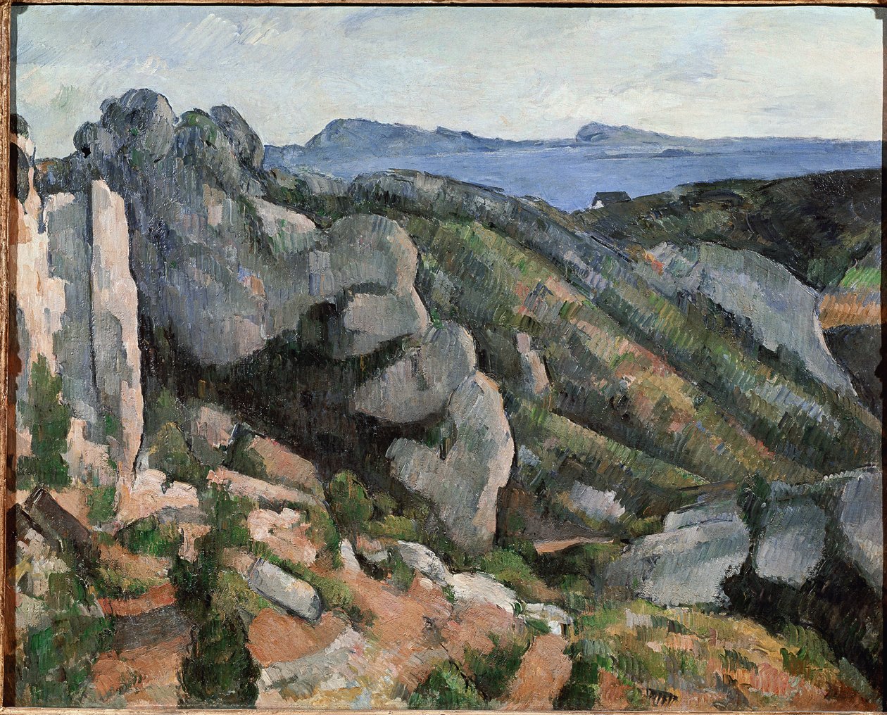 Rochas na Estaque (óleo sobre tela de Paul Cézanne