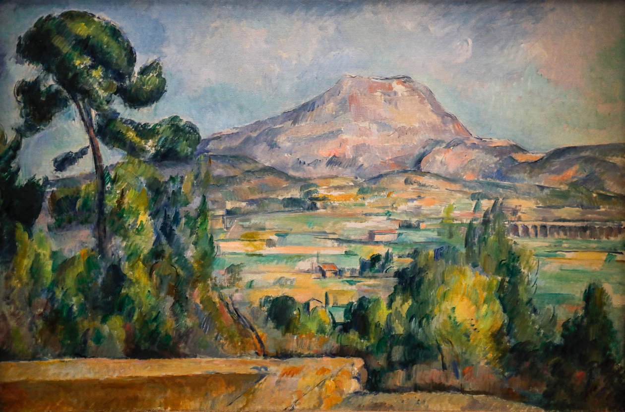 Montanha Sainte-Victoire 1890 (Óleo sobre Tela) de Paul Cézanne