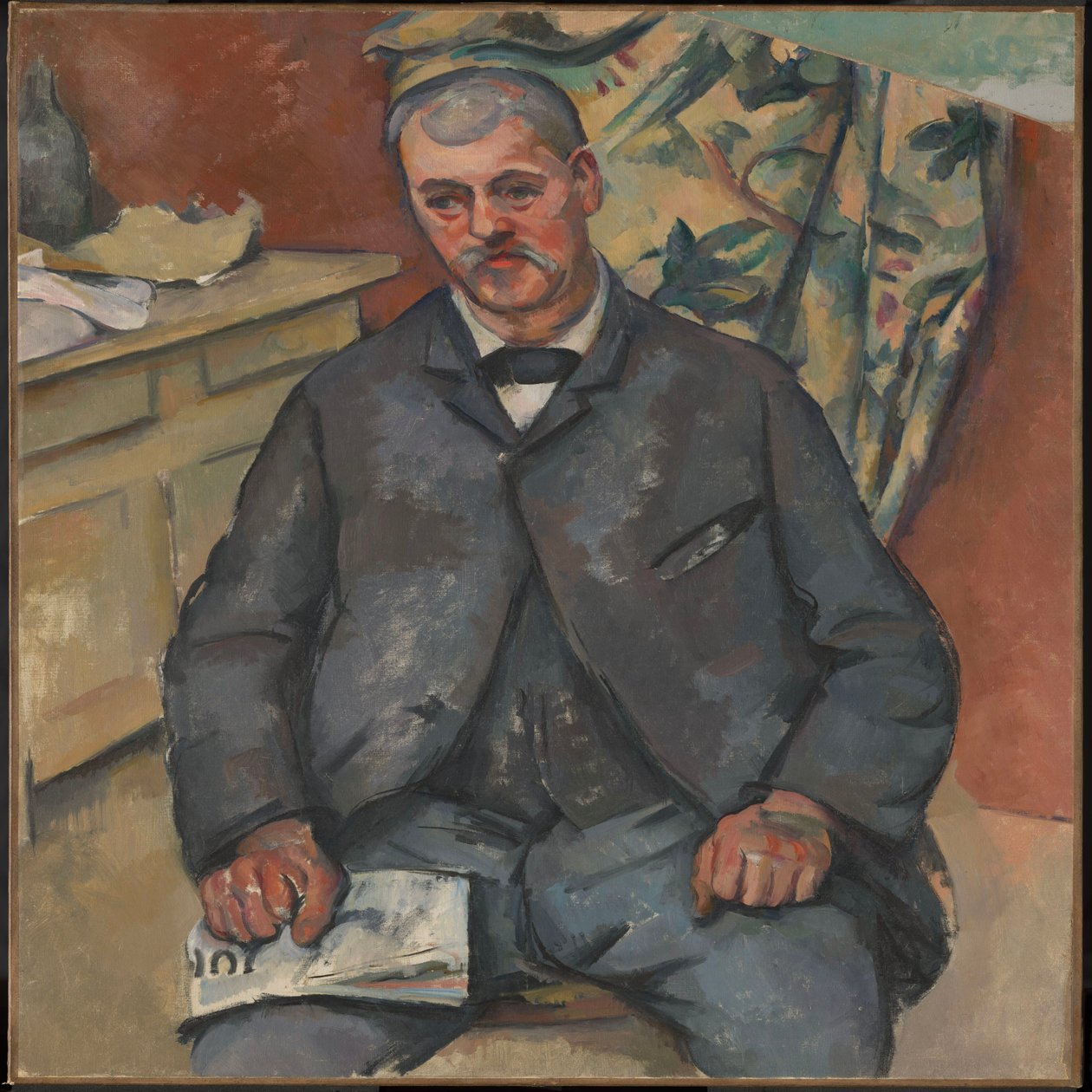Homem sentado de Paul Cézanne