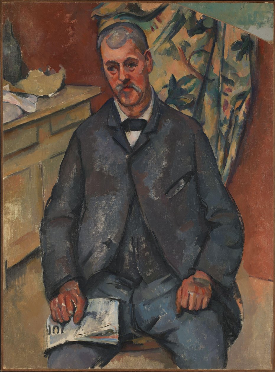 Homem sentado de Paul Cézanne