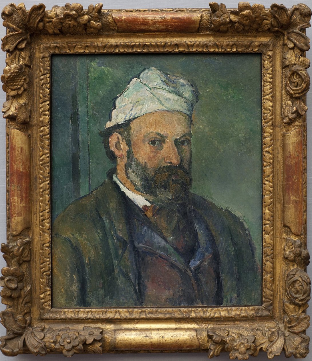Auto-retrato. Pintura de Paul Cezanne (1839-1906), óleo sobre tela por volta de 1880. Arte Francesa de Paul Cézanne