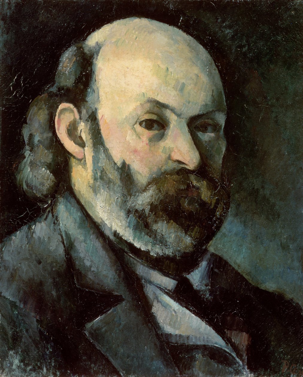 Auto-retrato, c.1879-85 (óleo sobre tela) de Paul Cézanne