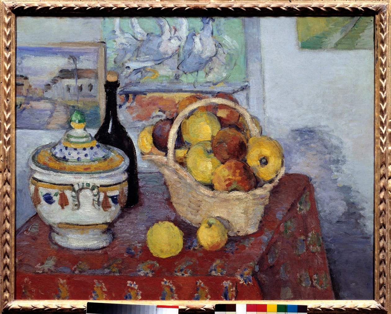 Natureza morta na Soupiere Pintura de Paul Cézanne de Paul Cézanne