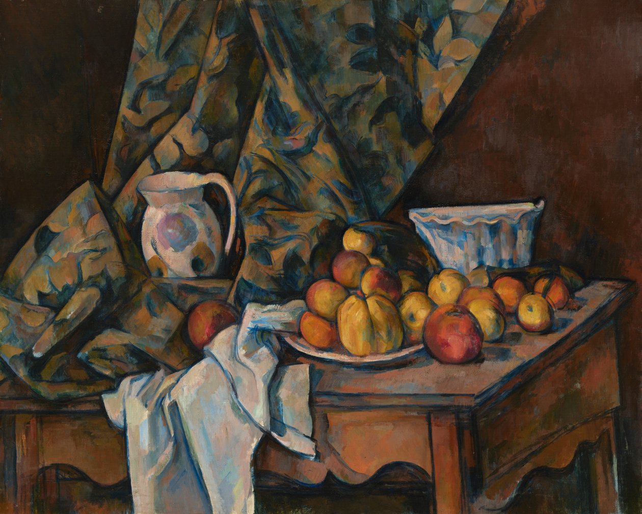 Natureza-morta com maçãs e pêssegos de Paul Cézanne