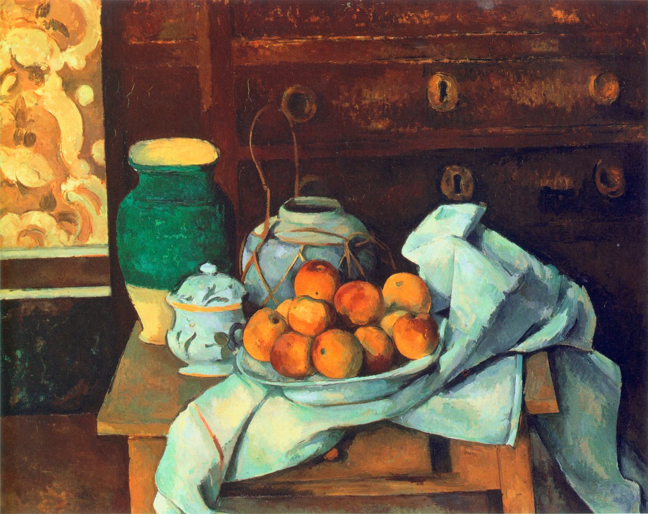 Natureza-morta com cómoda de Paul Cézanne