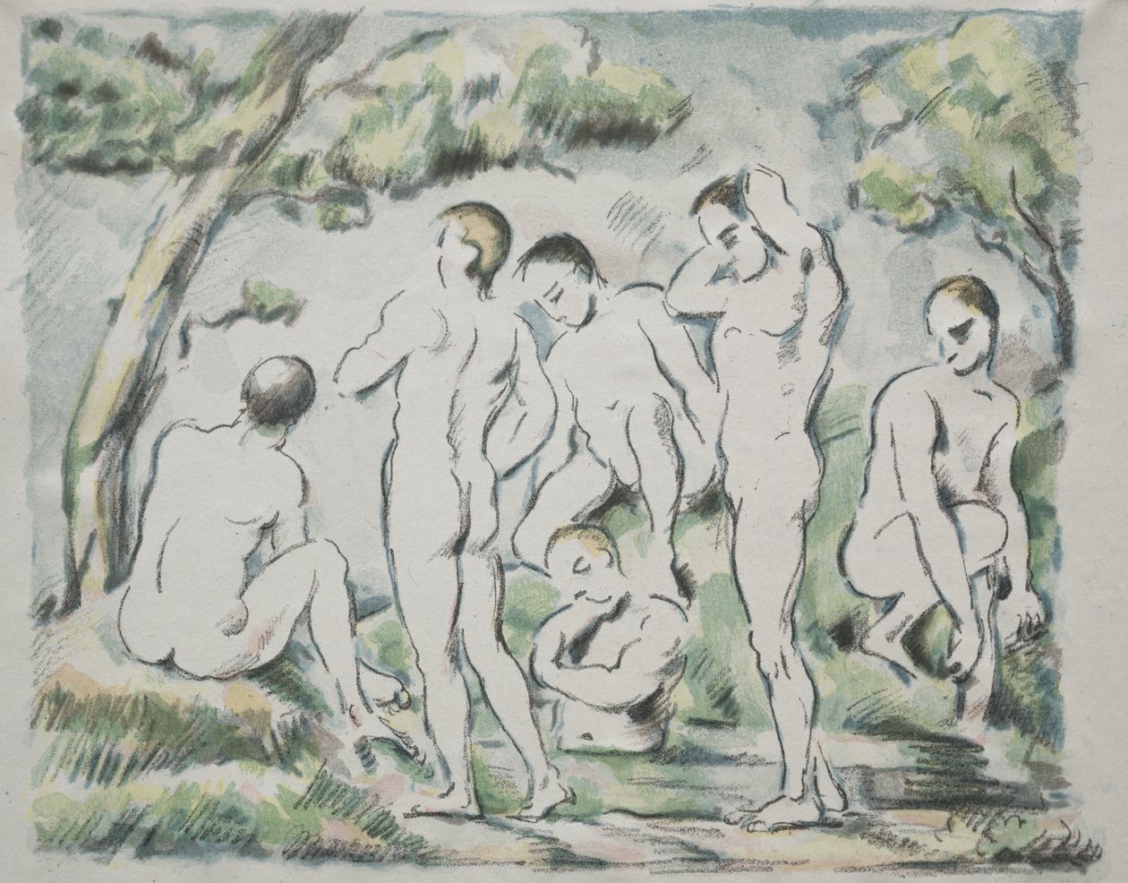 Os banhistas de Paul Cézanne