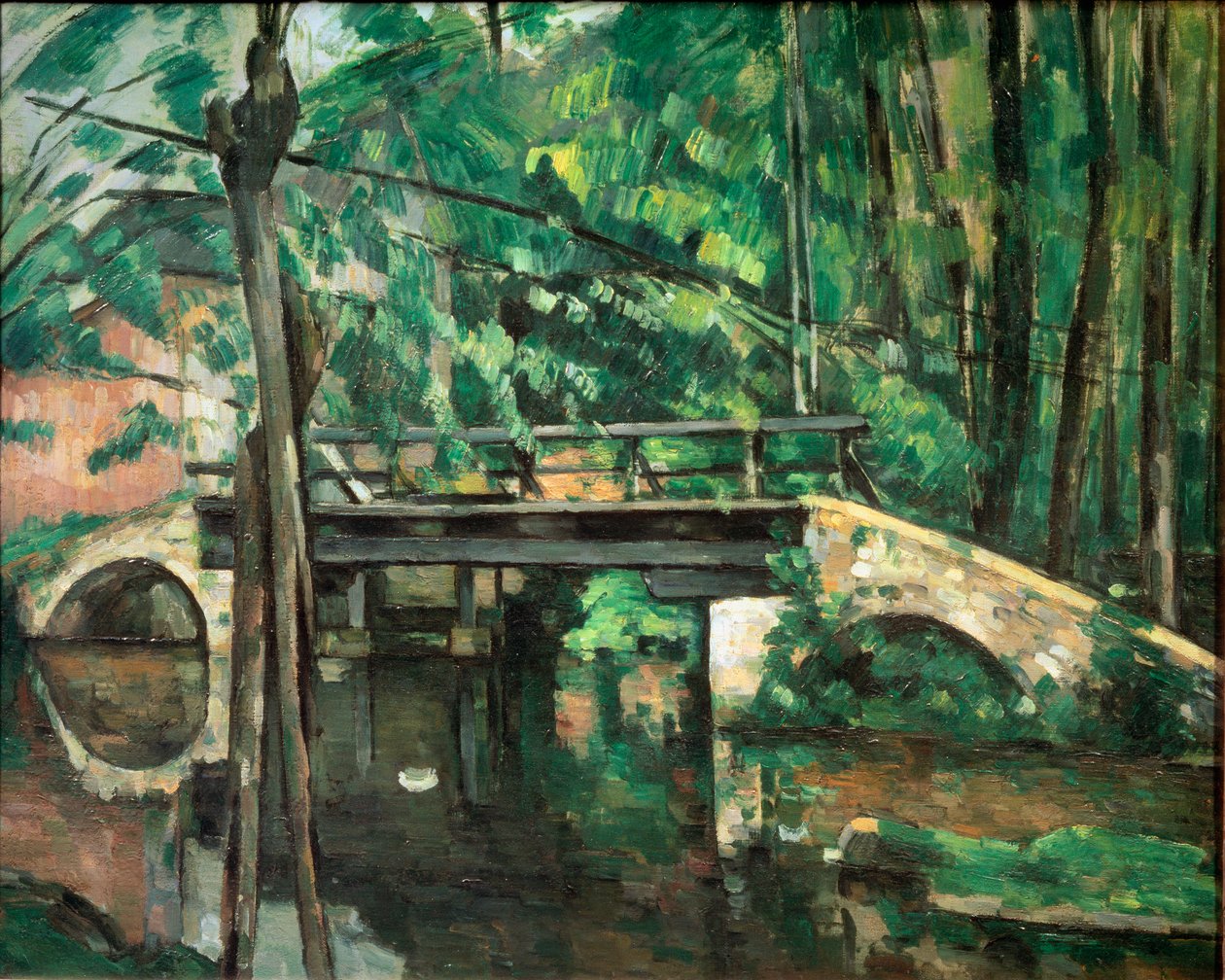 A Ponte em Maincy ou A Ponte em Mennecy, ca. 1879 (óleo sobre tela) de Paul Cézanne