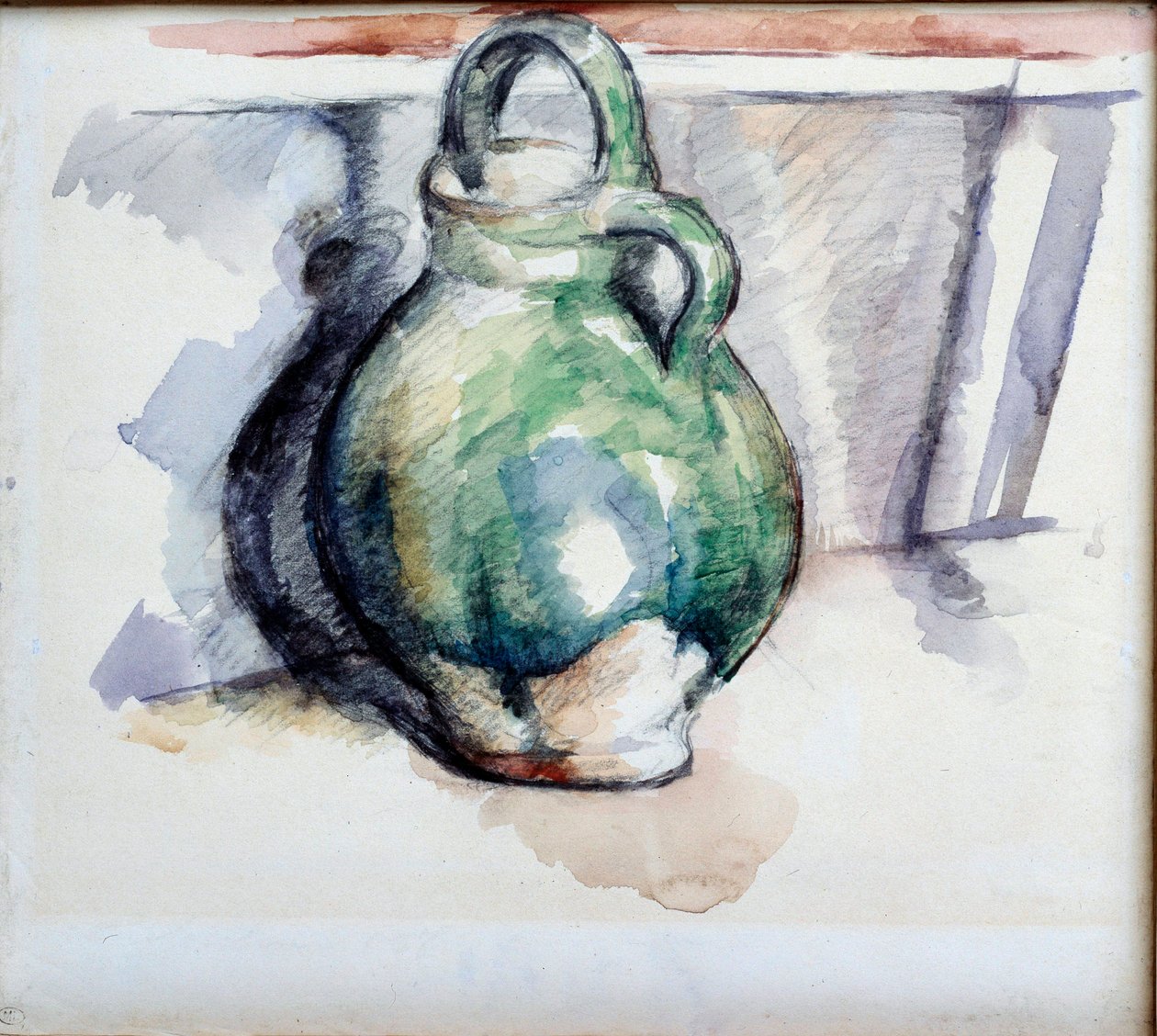 The Green Jug Watercolour and Lead Mine de Paul Cezanne (1839-1906) 1885 Paris, Musee du Louvre de Paul Cézanne