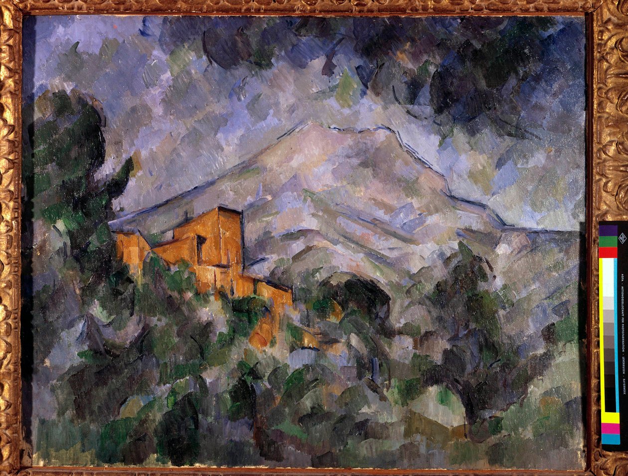 The Holy Mountain Victory and the Black Castle Painting de Paul Cezanne (1839-1906) 1904-1906 Tóquio, Bridgestone Museum de Paul Cézanne