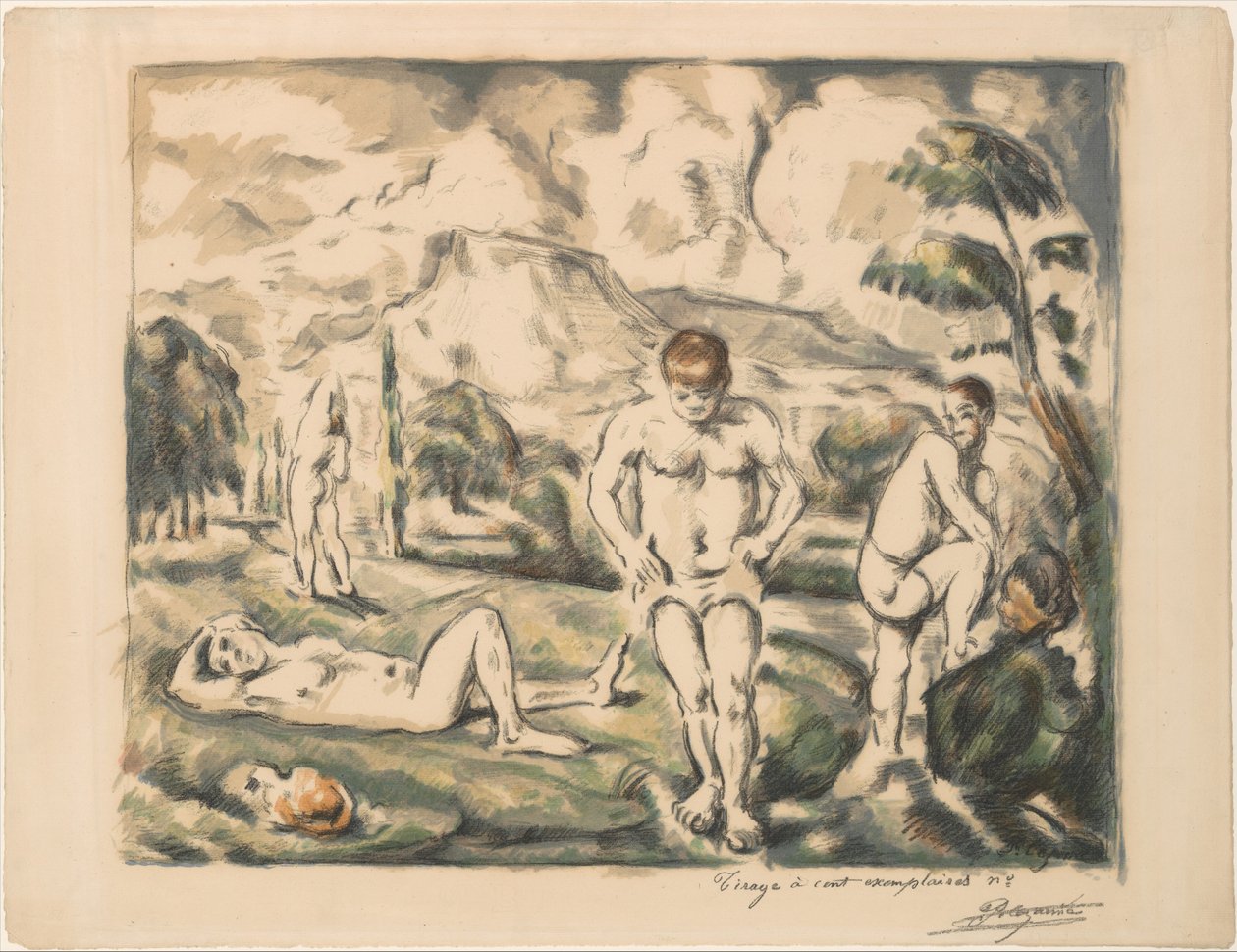 As grandes banhistas (Les Baigneurs) de Paul Cézanne