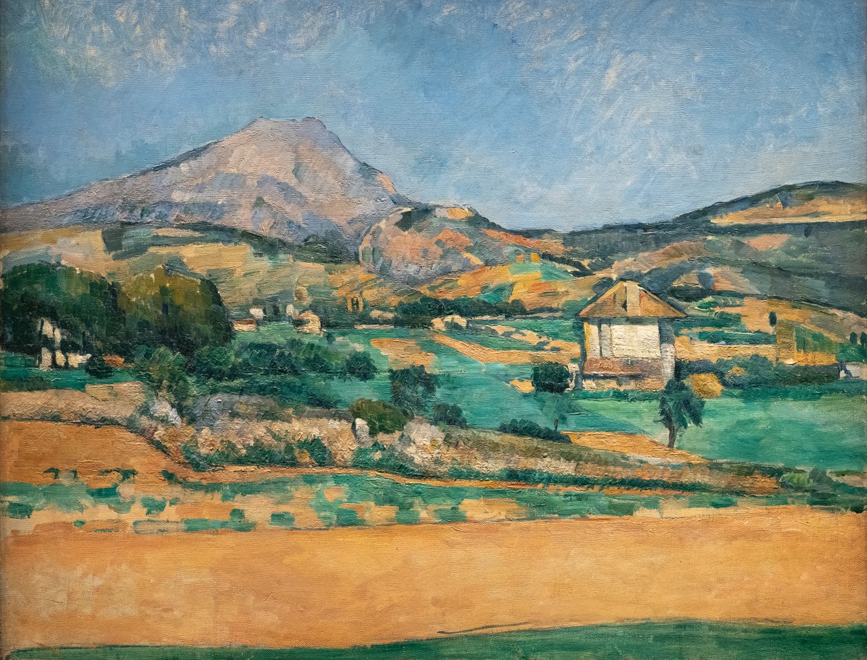 The Plain de Montagne Sainte-Victoire. Vista de Valcros de Paul Cézanne