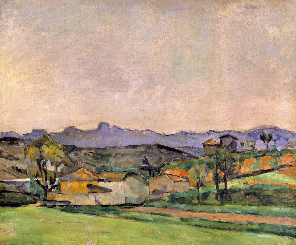 O Cume da Estrela com o Pico do Rei, c.1878-79 (óleo sobre tela) de Paul Cézanne
