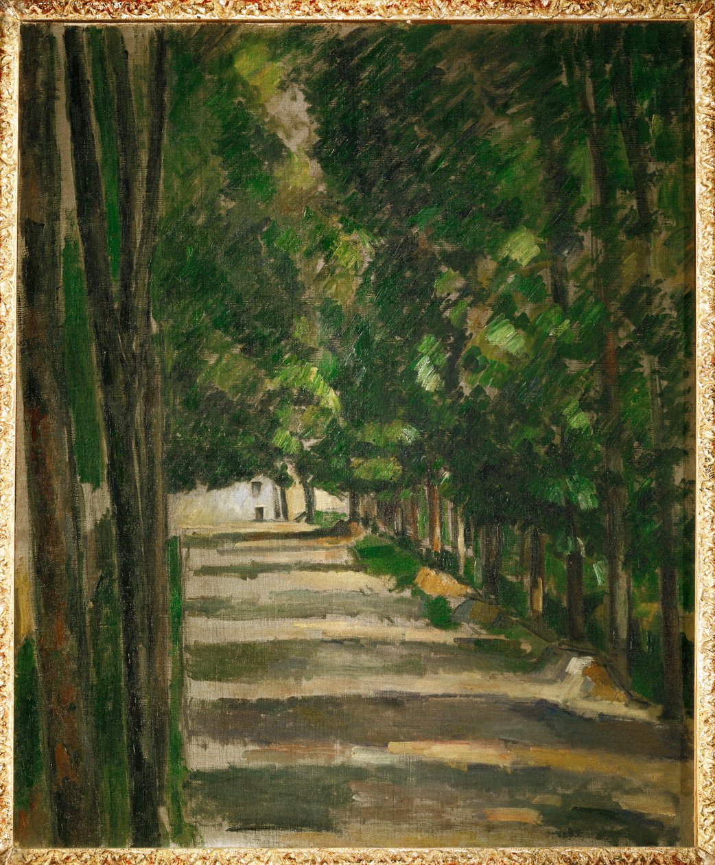 A avenida (óleo sobre tela) de Paul Cezanne