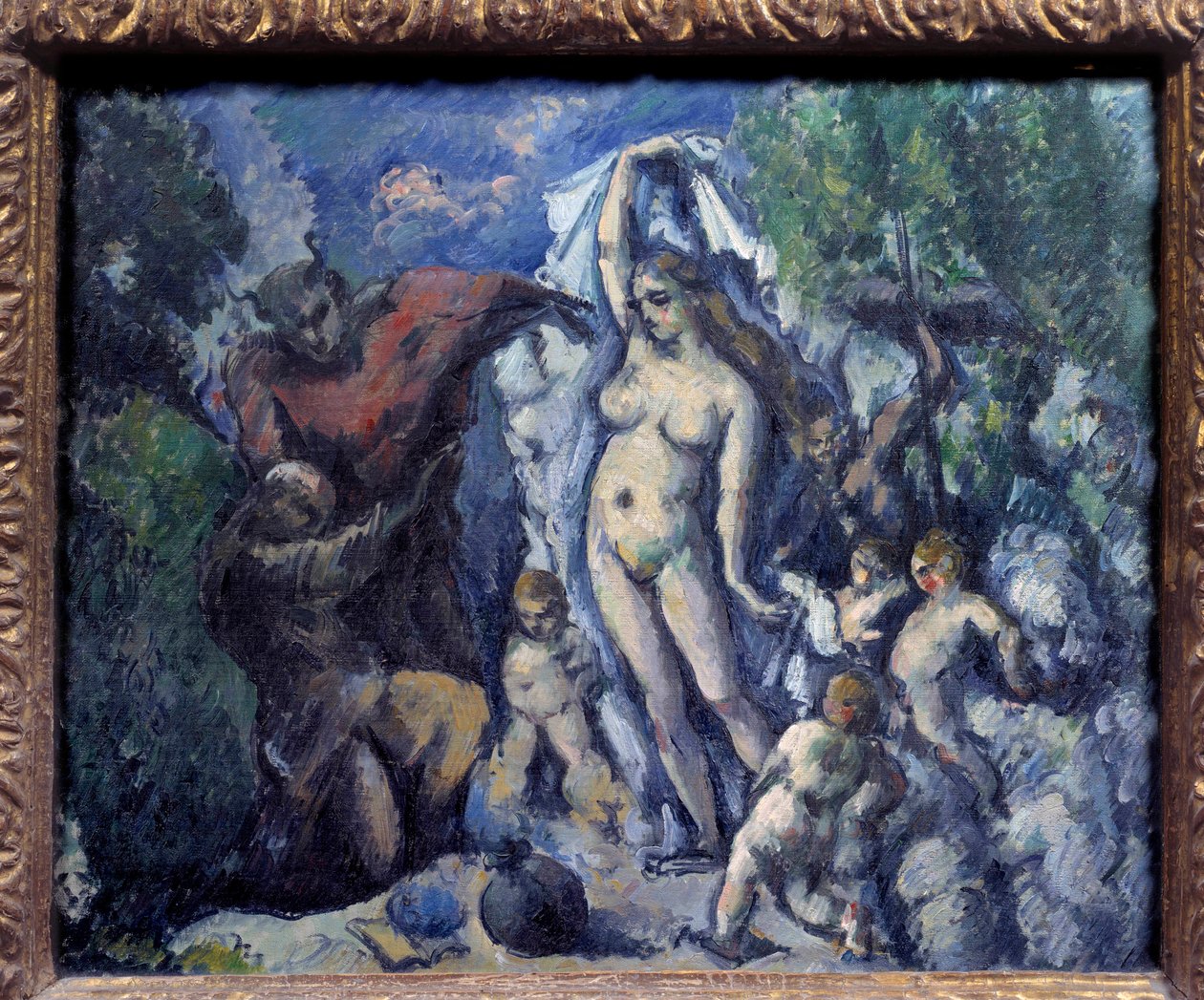 A tentação de Santo Antônio O eremita Santo Antônio o Grande (251-356) (ou Santo Antônio o Eremita ou Santo Antônio a Abadia) está sujeito às tentações do diabo no deserto. Pintura de Paulo Cezanne (1839-1906) 1875 Sol. 0,47x0,56 m. Par de Paul Cézanne