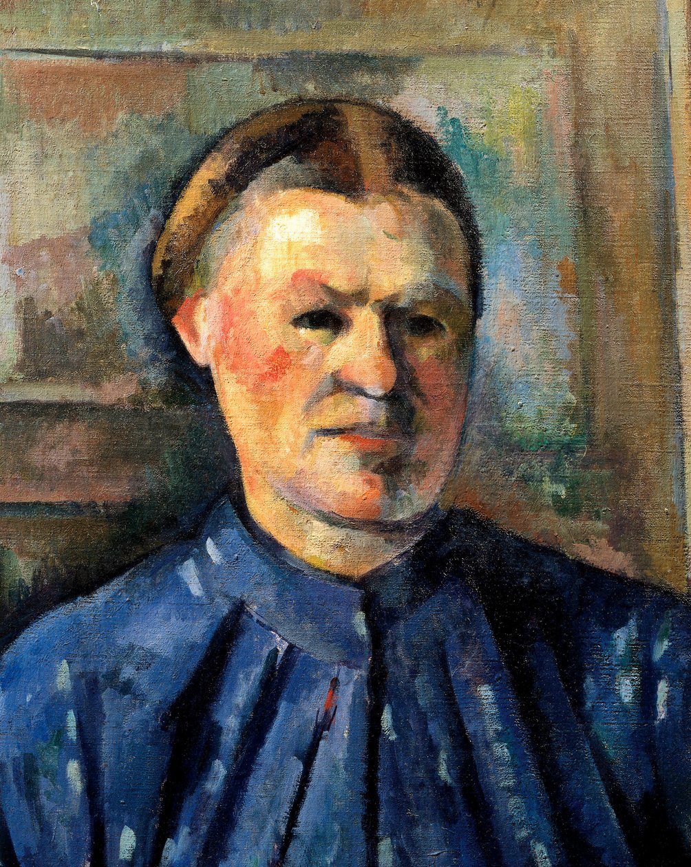 A mulher e a cafeteira (detalhe) 1890-95 (óleo sobre tela) de Paul Cézanne