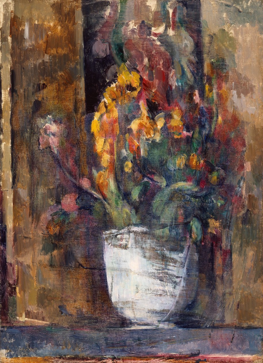 Vaso de Flores, c.1897-98 (óleo sobre tela) de Paul Cézanne