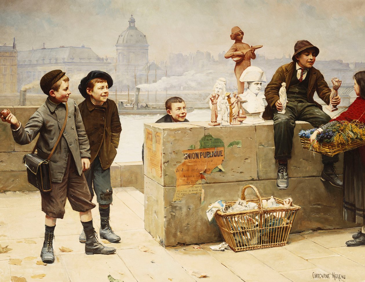 Os Jovens Vendedores de Paul Charles Chocarne Moreau