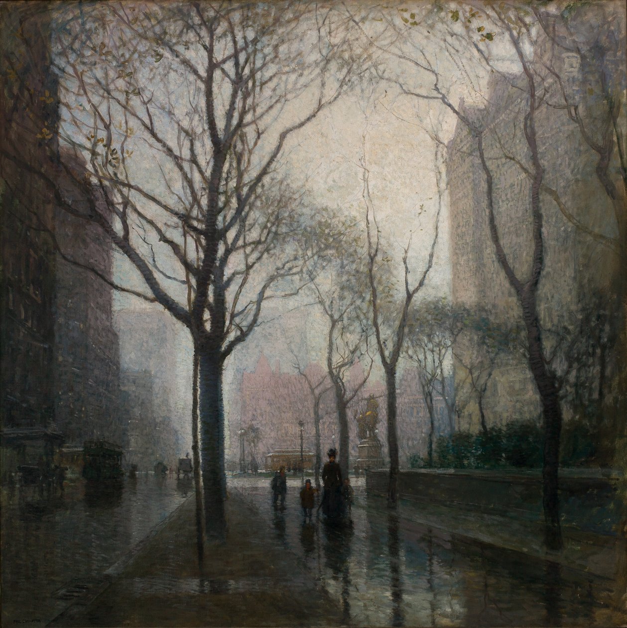 A praça depois da chuva de Paul Cornoyer