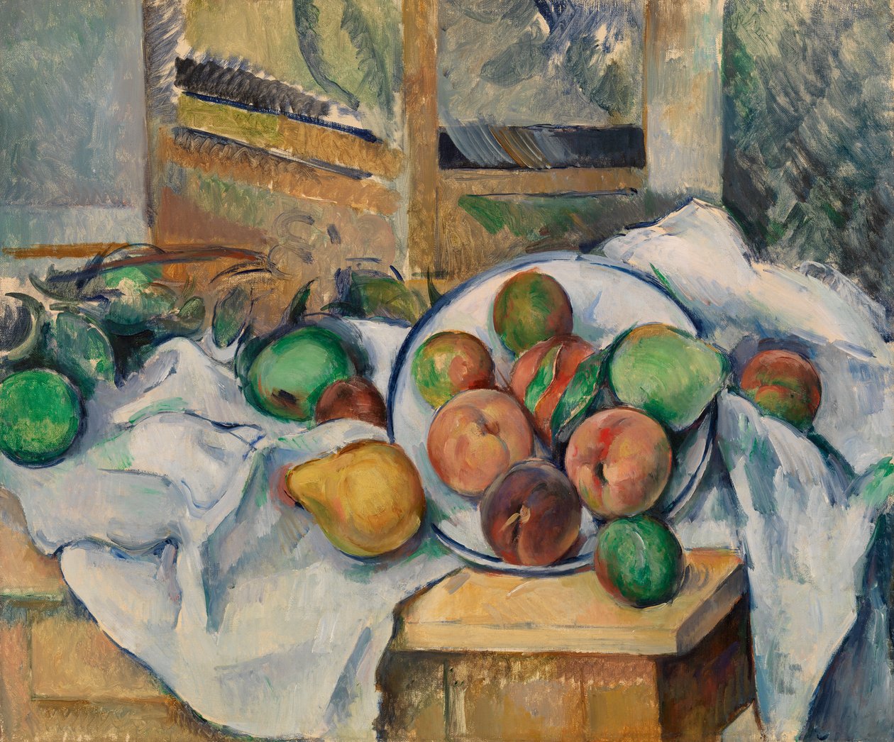 Um canto de mesa de Paul Cézanne