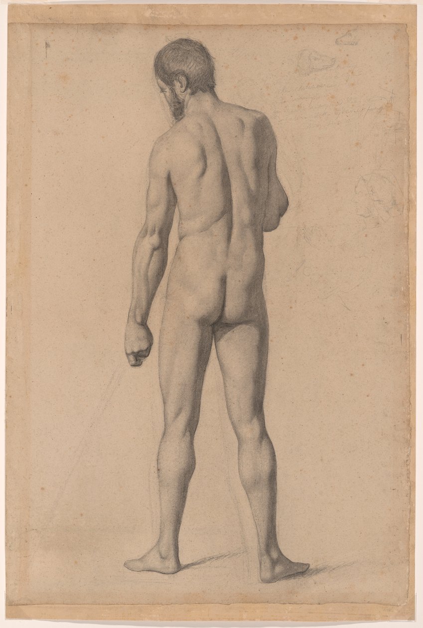 Nu académico, visto de trás de Paul Cézanne