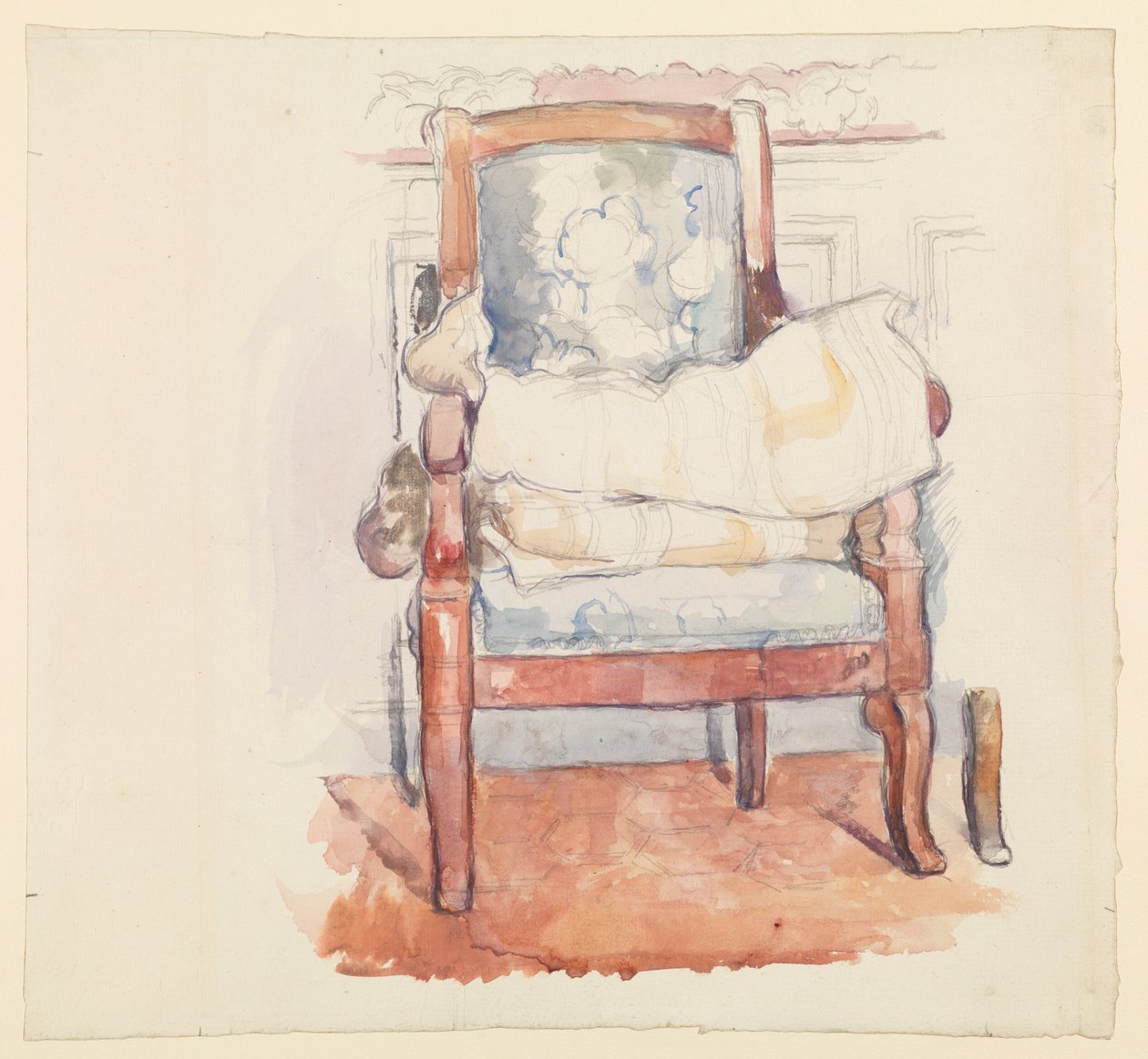 Poltrona, c.1885-90 por volta de de Paul Cézanne