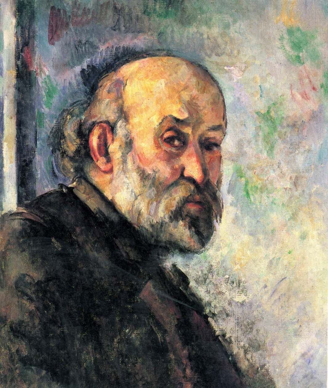 Autorretrato sobre um fundo azul de Paul Cézanne