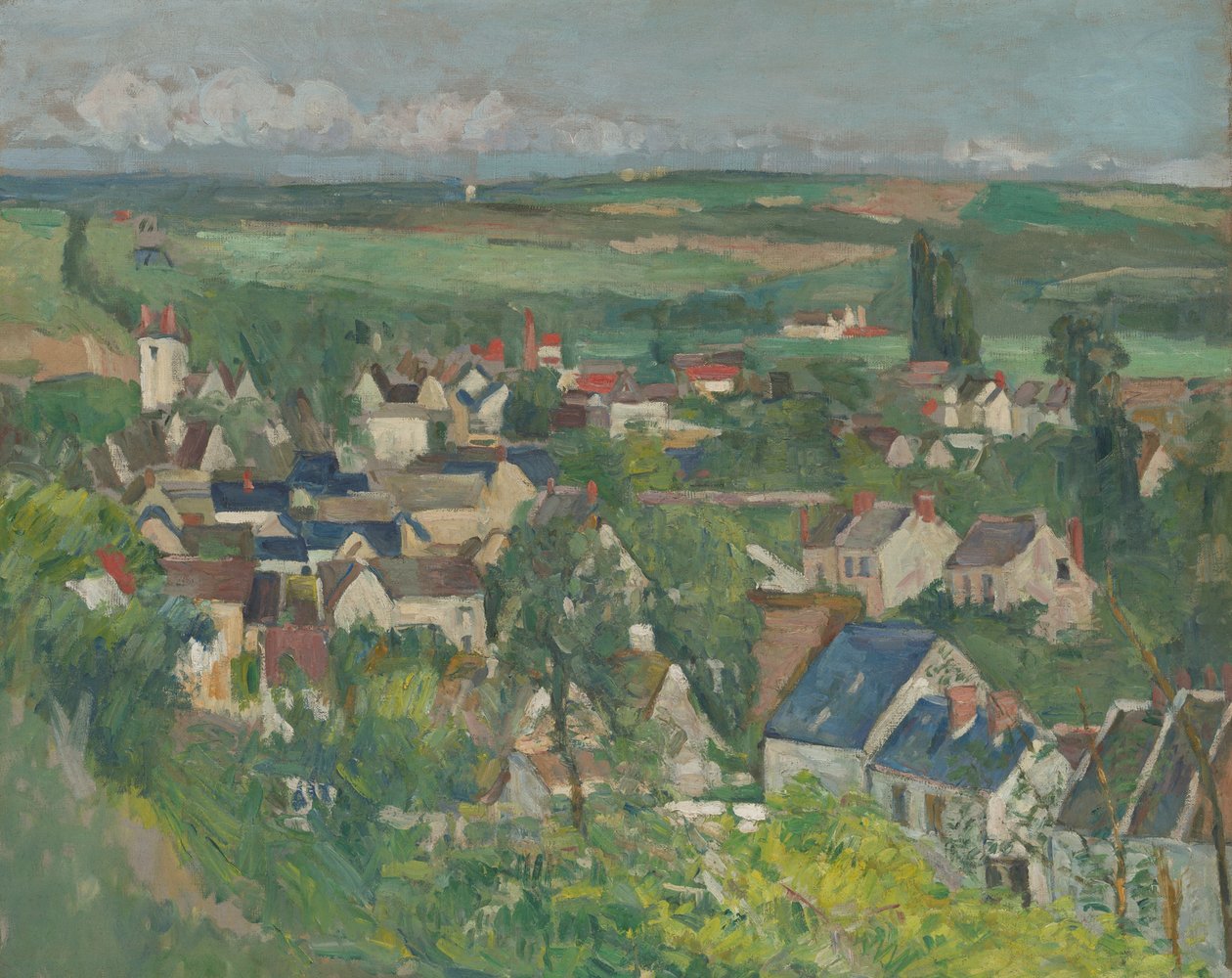 Auvers, Vista panorâmica de Paul Cézanne