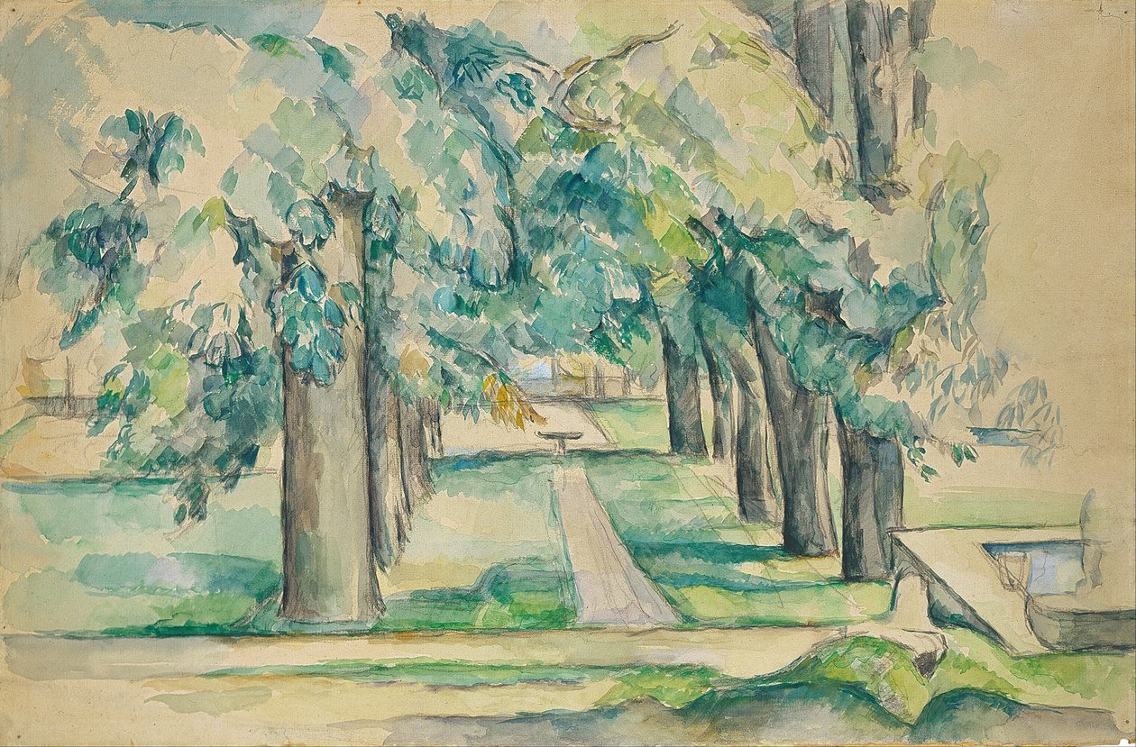 Avenida dos Castanheiros no Jas de Bouffan de Paul Cézanne