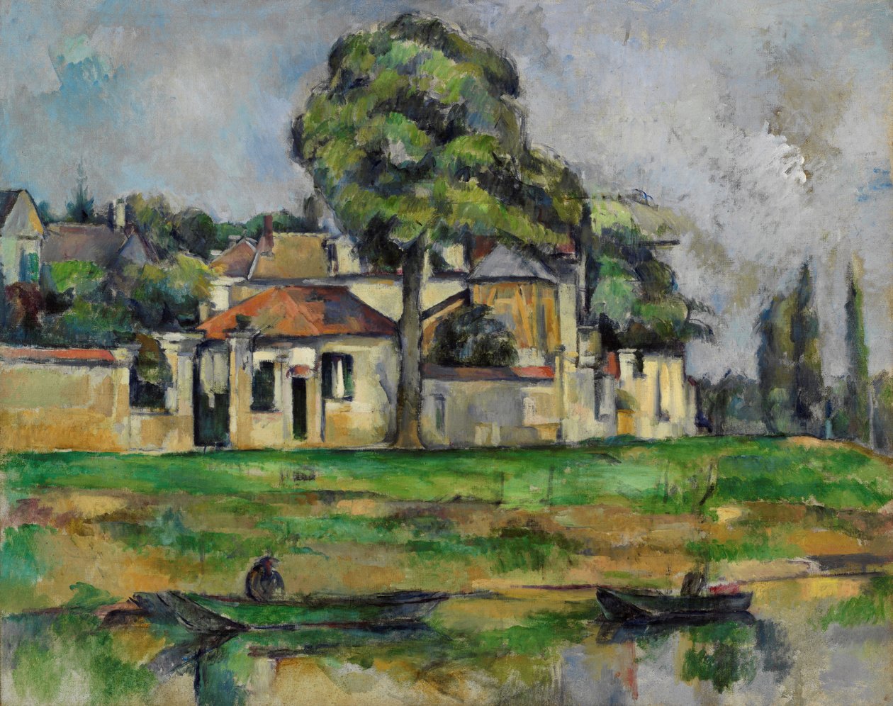 Bancos do Marne, c. 1888 de Paul Cézanne