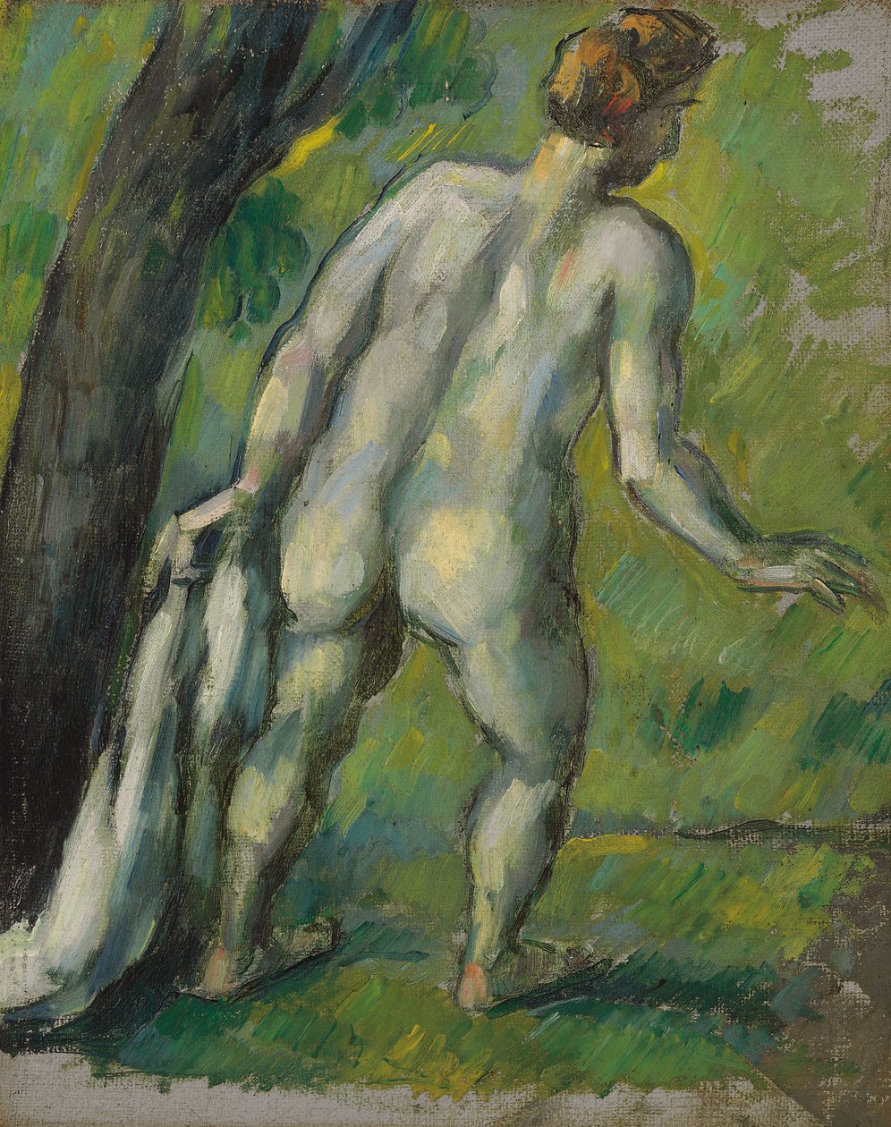 Banhista, vista de trás; Banhista, visto de trás, 1877-1878 de Paul Cézanne