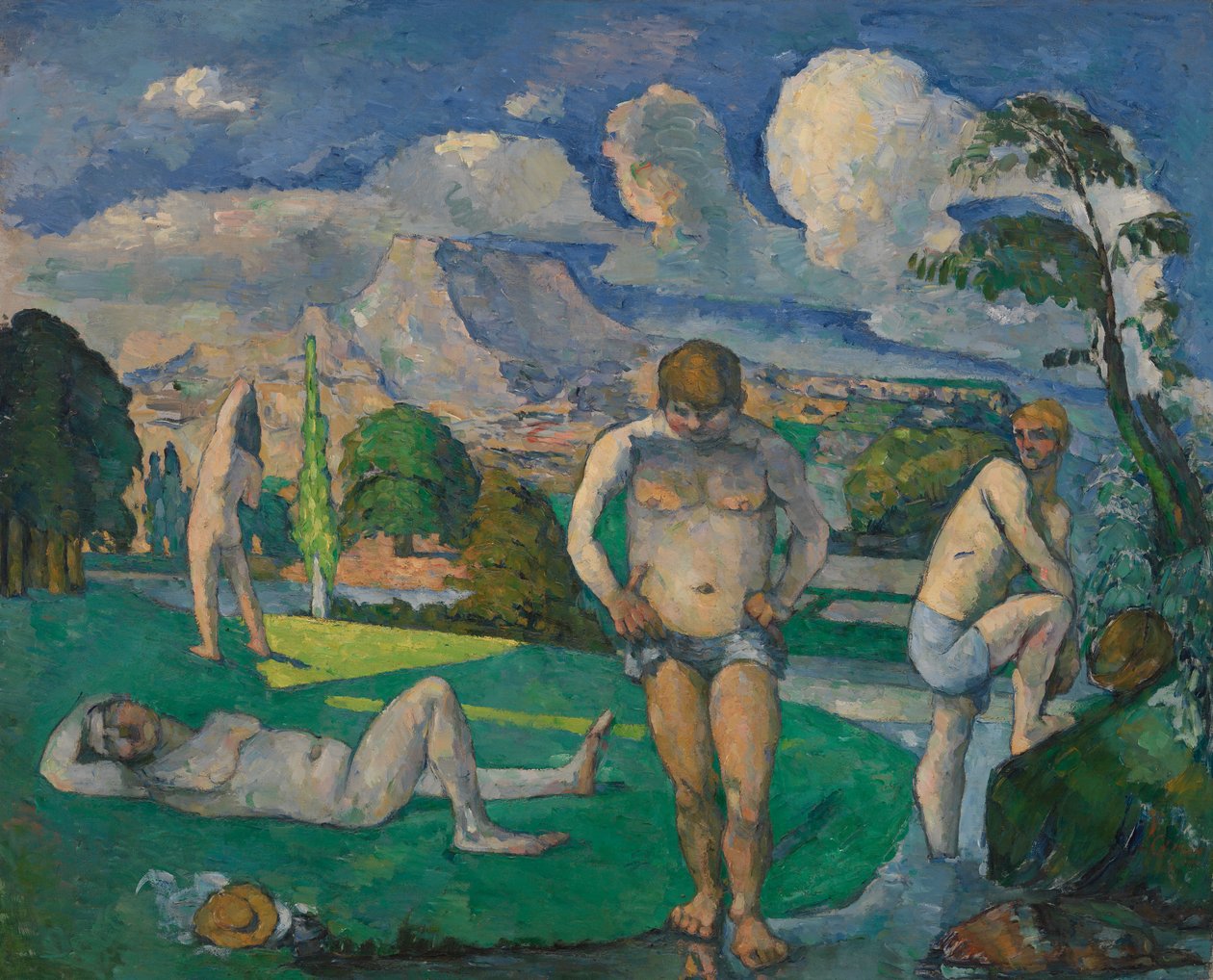 Banhistas em repouso de Paul Cézanne