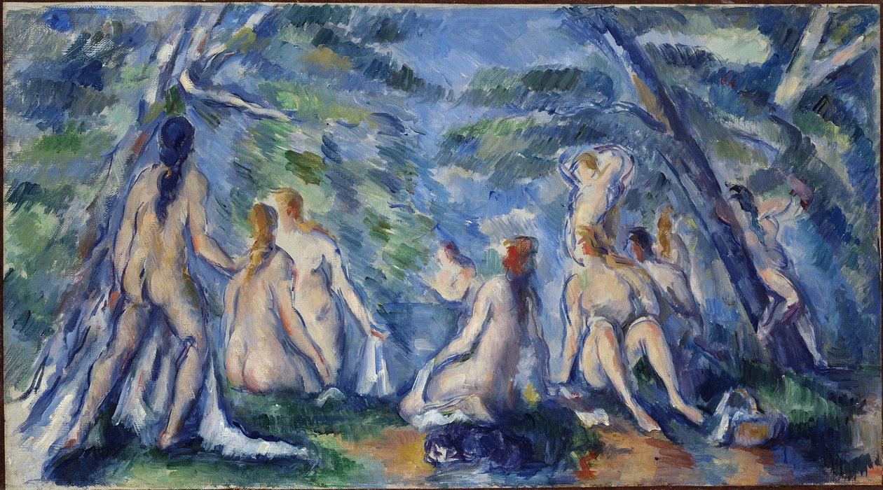 Banhistas, ca 1895-1896. de Paul Cézanne