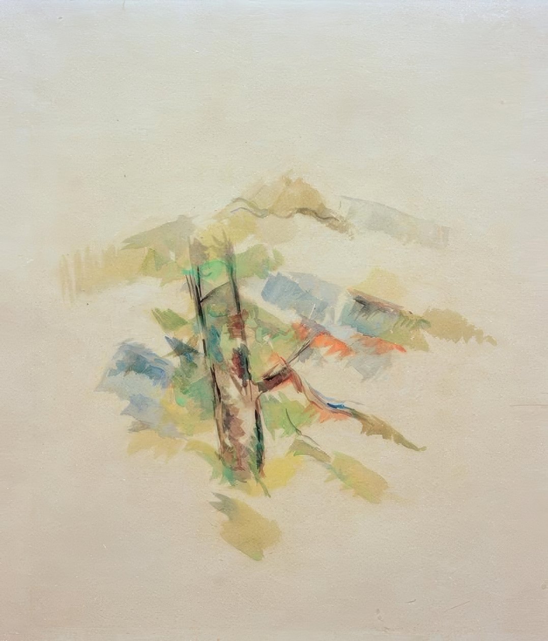 estudo árvore de Paul Cézanne