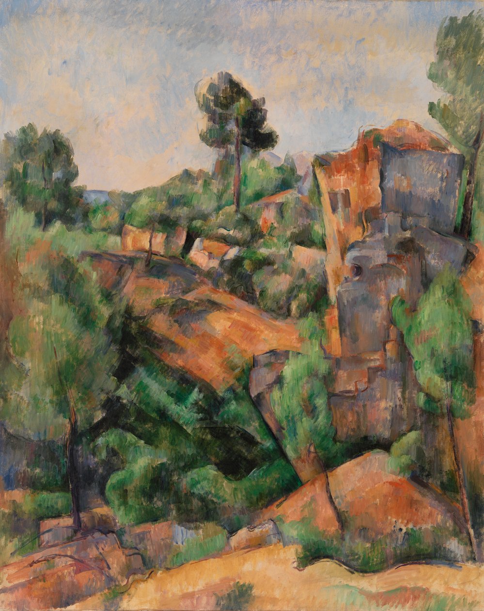 Pedreira Bibémus (Pedreira Bibémus) de Paul Cézanne