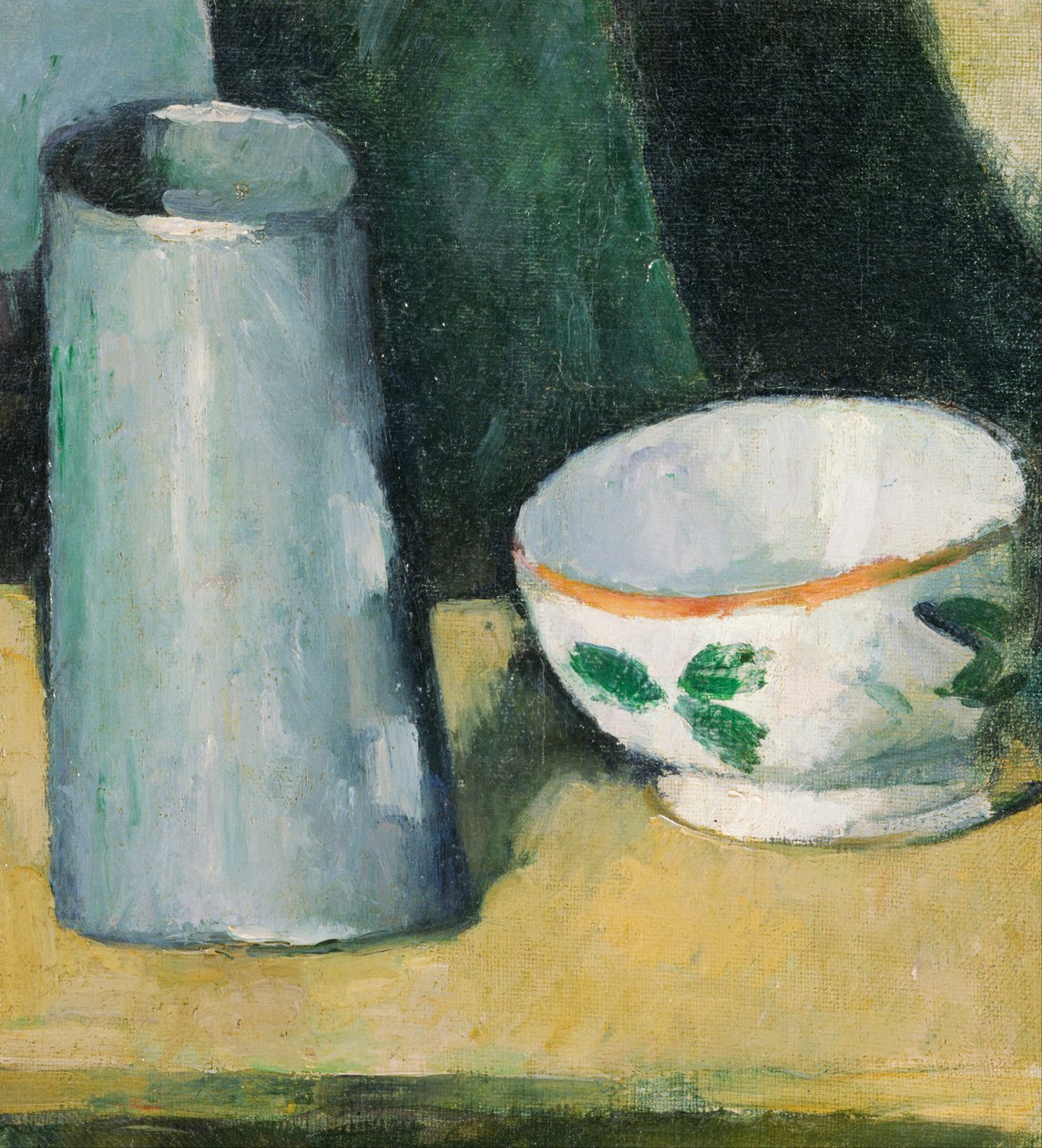 Tigela e jarro de leite de Paul Cézanne