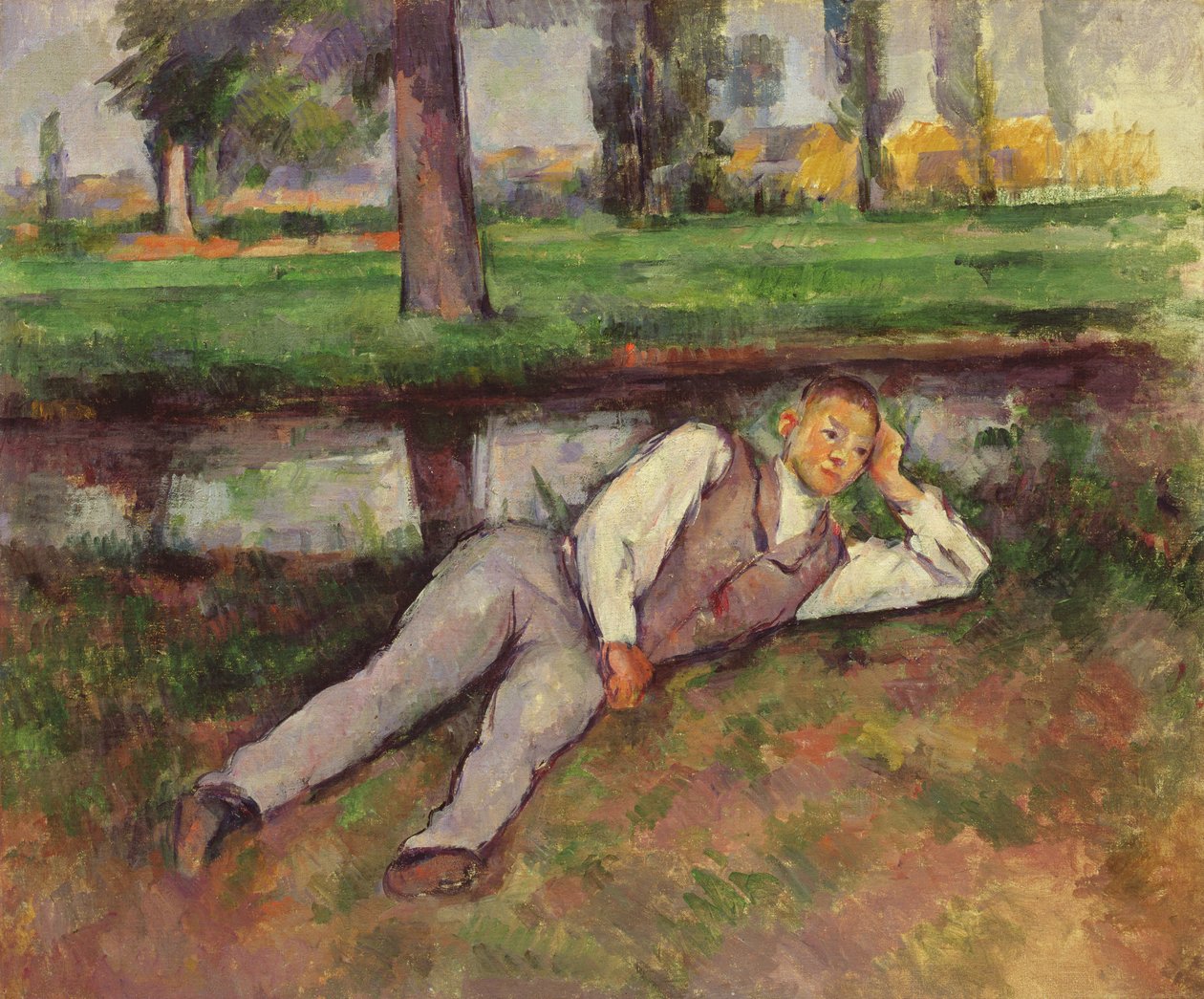 Menino Descansando, c.1887 de Paul Cézanne