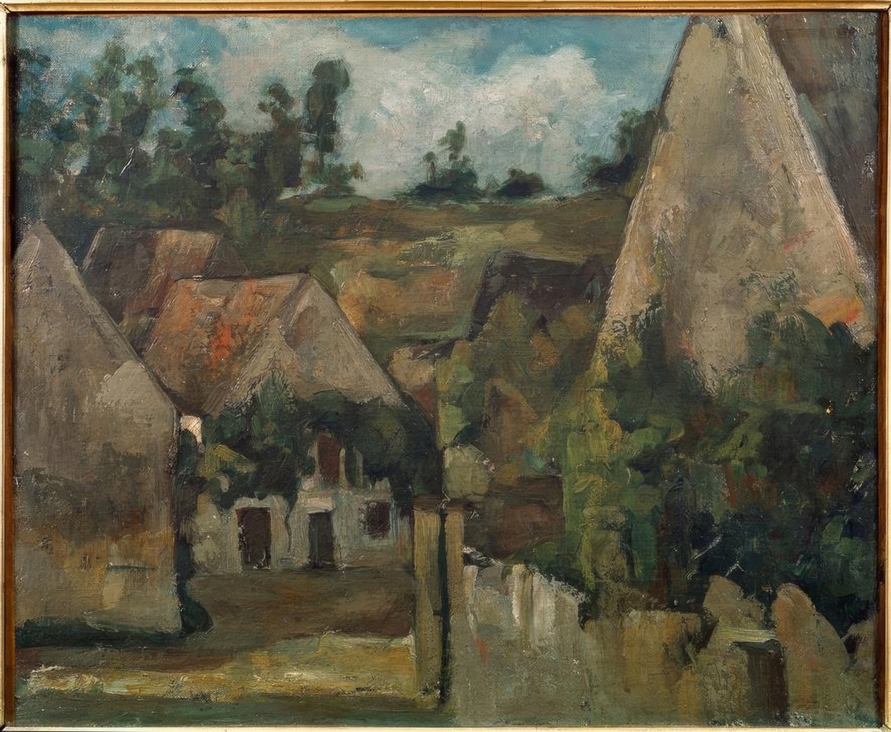Carrefour da Rémy Street para Auvers de Paul Cézanne