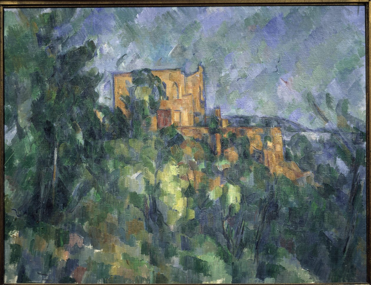Chateau noir - Óleo sobre tela de Paul Cézanne
