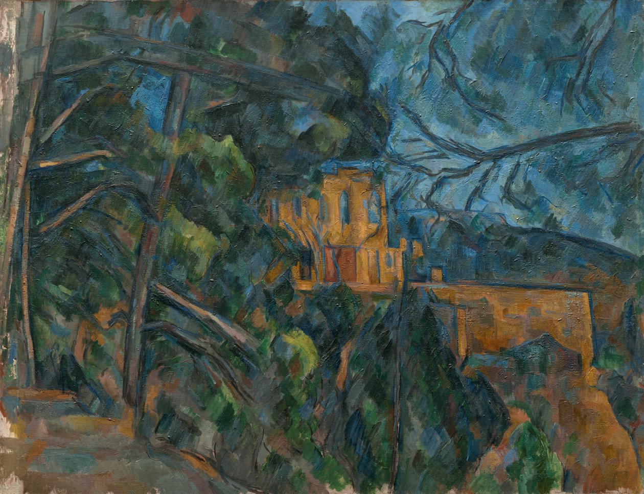 Castelo Negro, 19001904. de Paul Cézanne