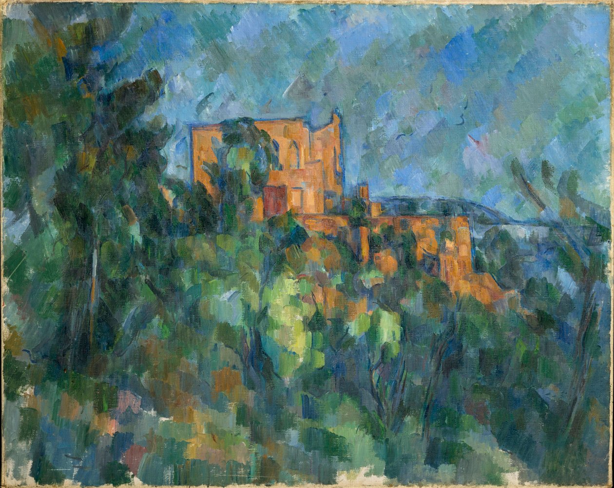 Castelo Negro, 1903-1904. de Paul Cézanne