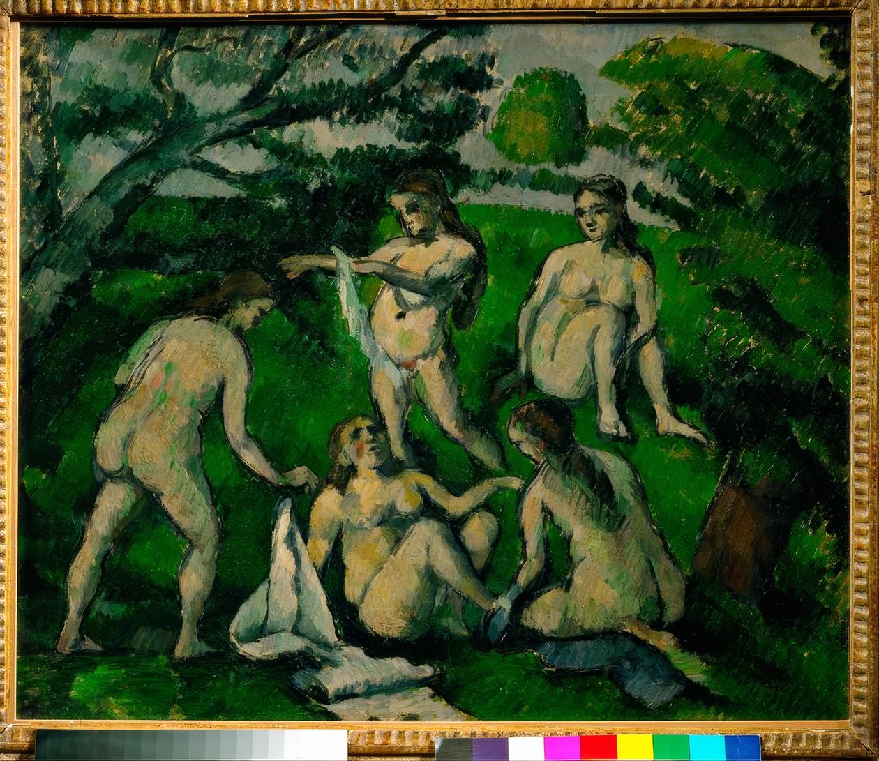 Cinco banhistas de Paul Cézanne