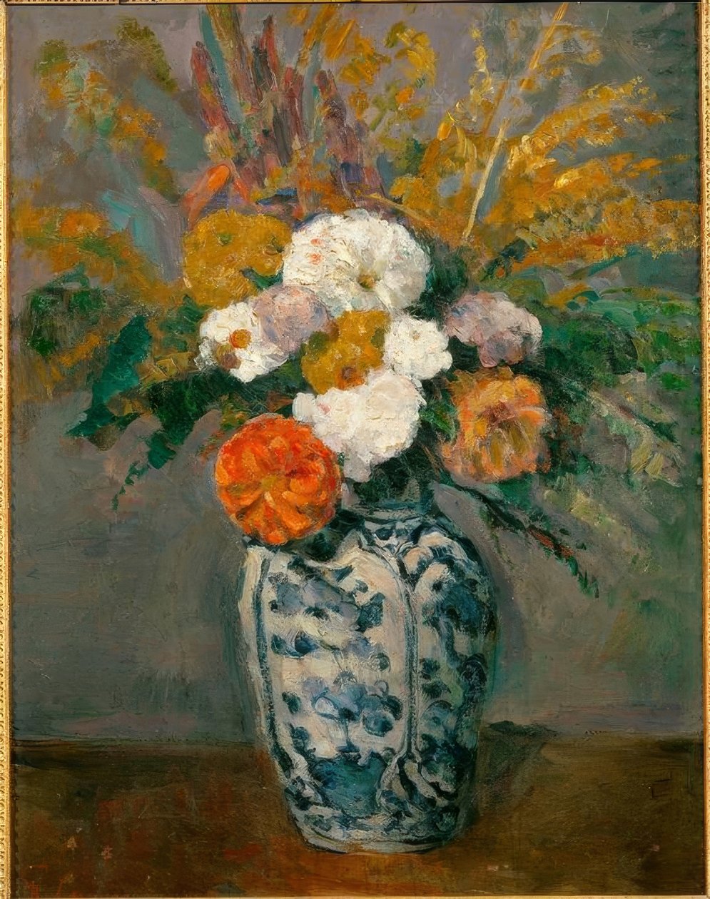 Dálias de Paul Cézanne