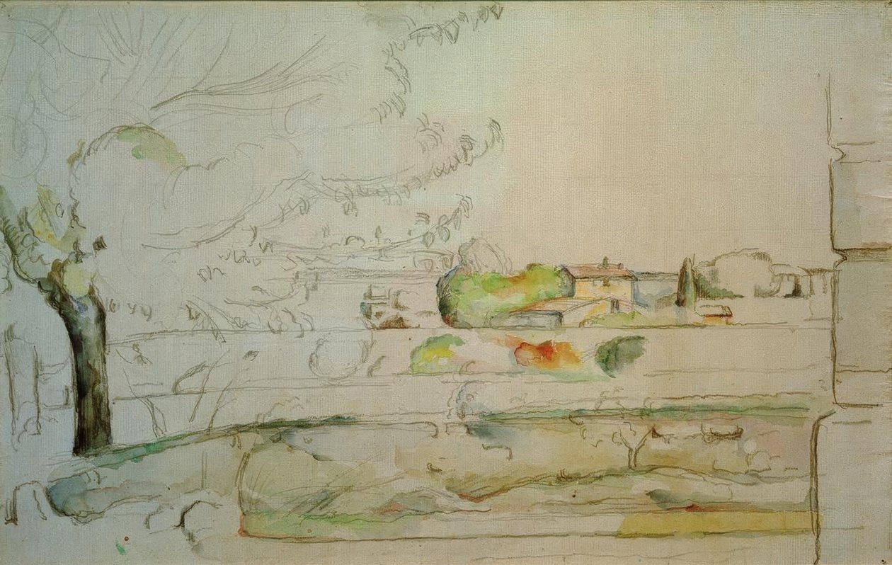 A planície de Bellevue de Paul Cézanne
