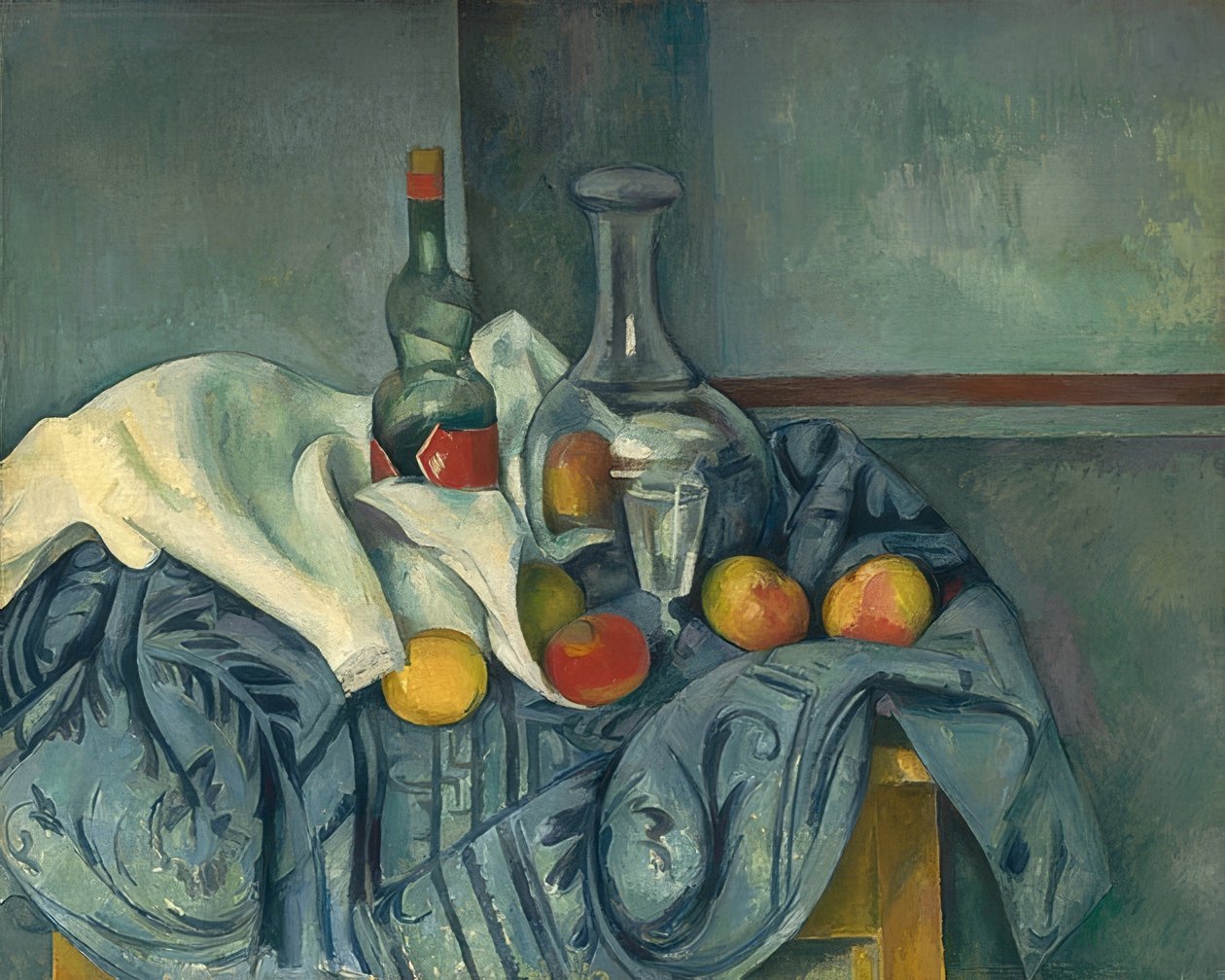 A garrafa de hortelã-pimenta. 1893-95 de Paul Cézanne